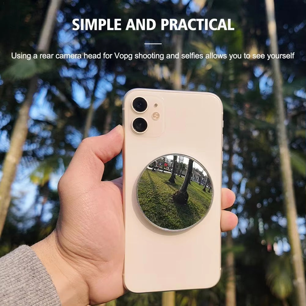 Mag Safe Magnetic Convex Mirror – Premium Selfie & Vlogging Mirror for Perfect Angles
